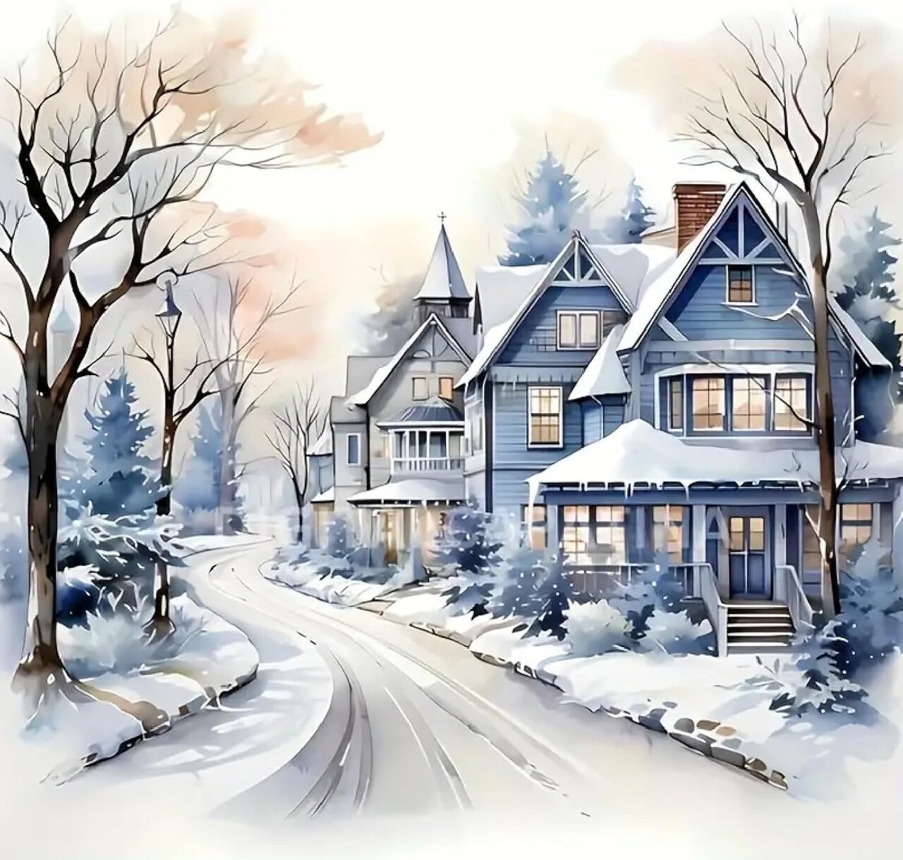 5D Winter Diamond Painting Kits for Adults Beginners (Angel Paws) 12 x 12 x 0.01 inches